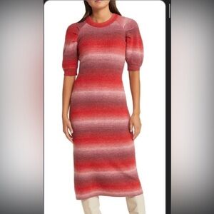 Adelman Rae pink ombré sweater dress